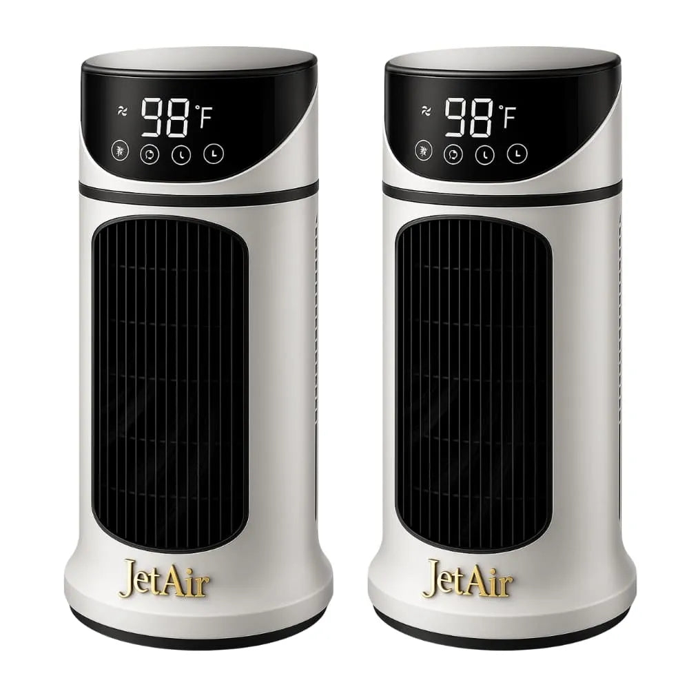 Kit 2 JetAir Turbo - Ar Condicionado Portátil Bivolt 4 em 1 - Refriger