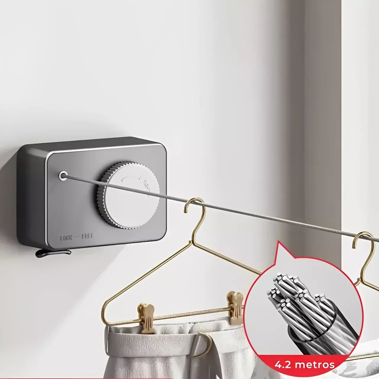 varal invisível
varal de aço
varal mágico
varal retrátil
varal de teto
varal de parede
varal para apartamento
varal portátil