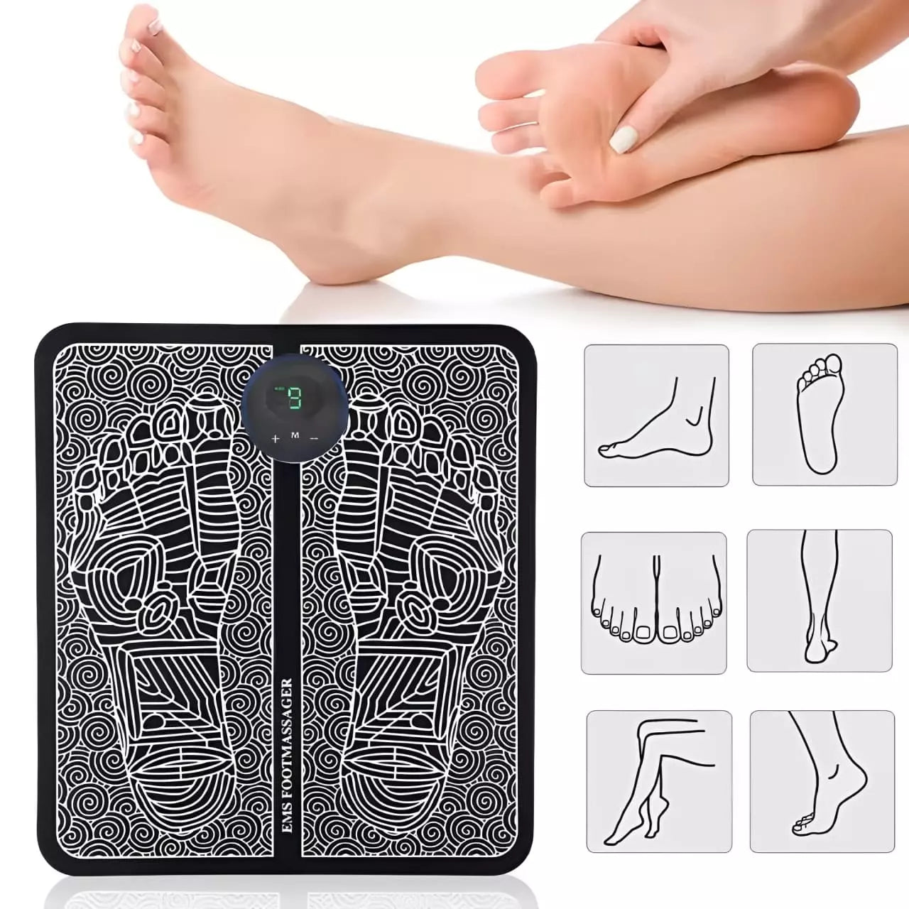 Kit 2 Tapetes Massageadores Para Pés - Massegea e Alivia Dores