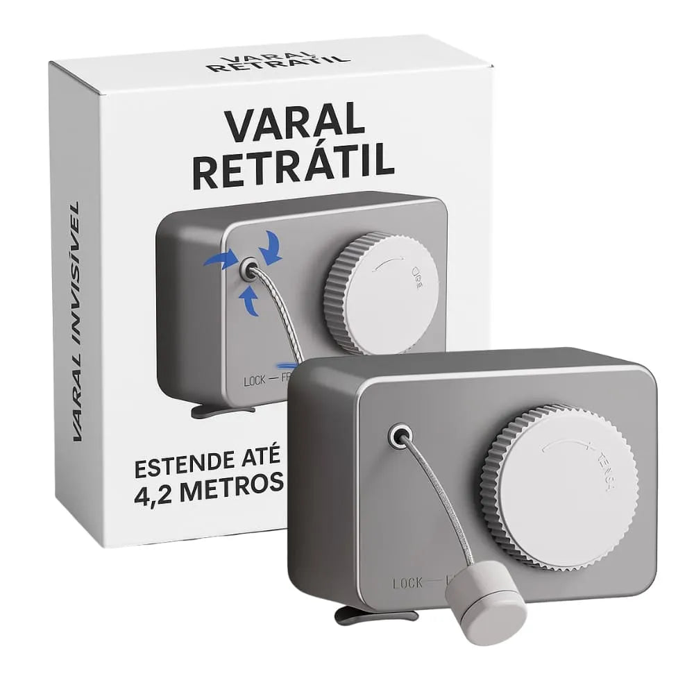 varal invisível
varal de aço
varal mágico
varal retrátil
varal de teto
varal de parede
varal para apartamento
varal portátil