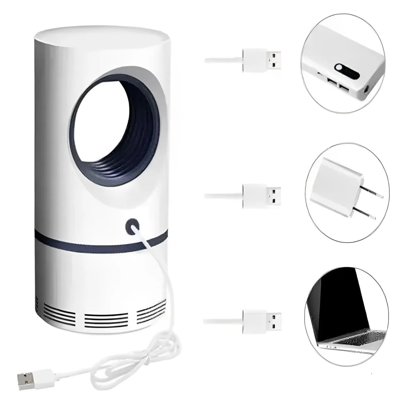 Kit 4 Armadilha Para Pernilongo Silencioso com Lâmpada de LED